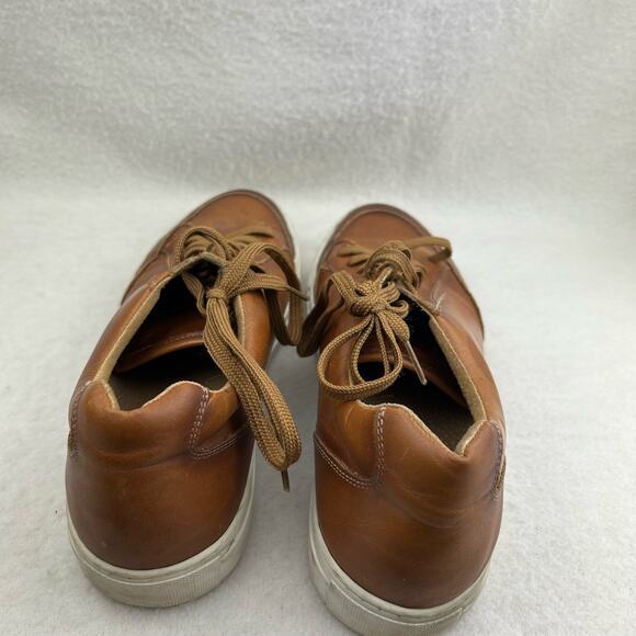 Men's Fashion Sneaker Leather Upper Light Brown 1811 Italy Size 45 (US 10.5) - Picture 13 of 14